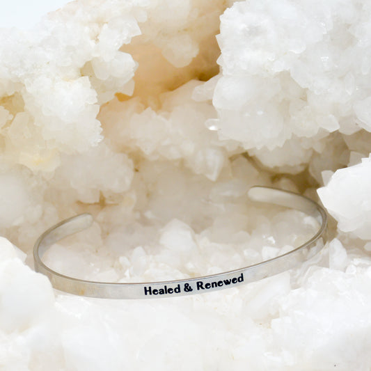 "Healed & Renewed Bracelet" - Stainless Steel Cuff