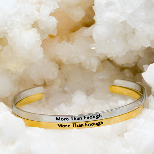 "More Than Enough" - Stainless Steel Cuff