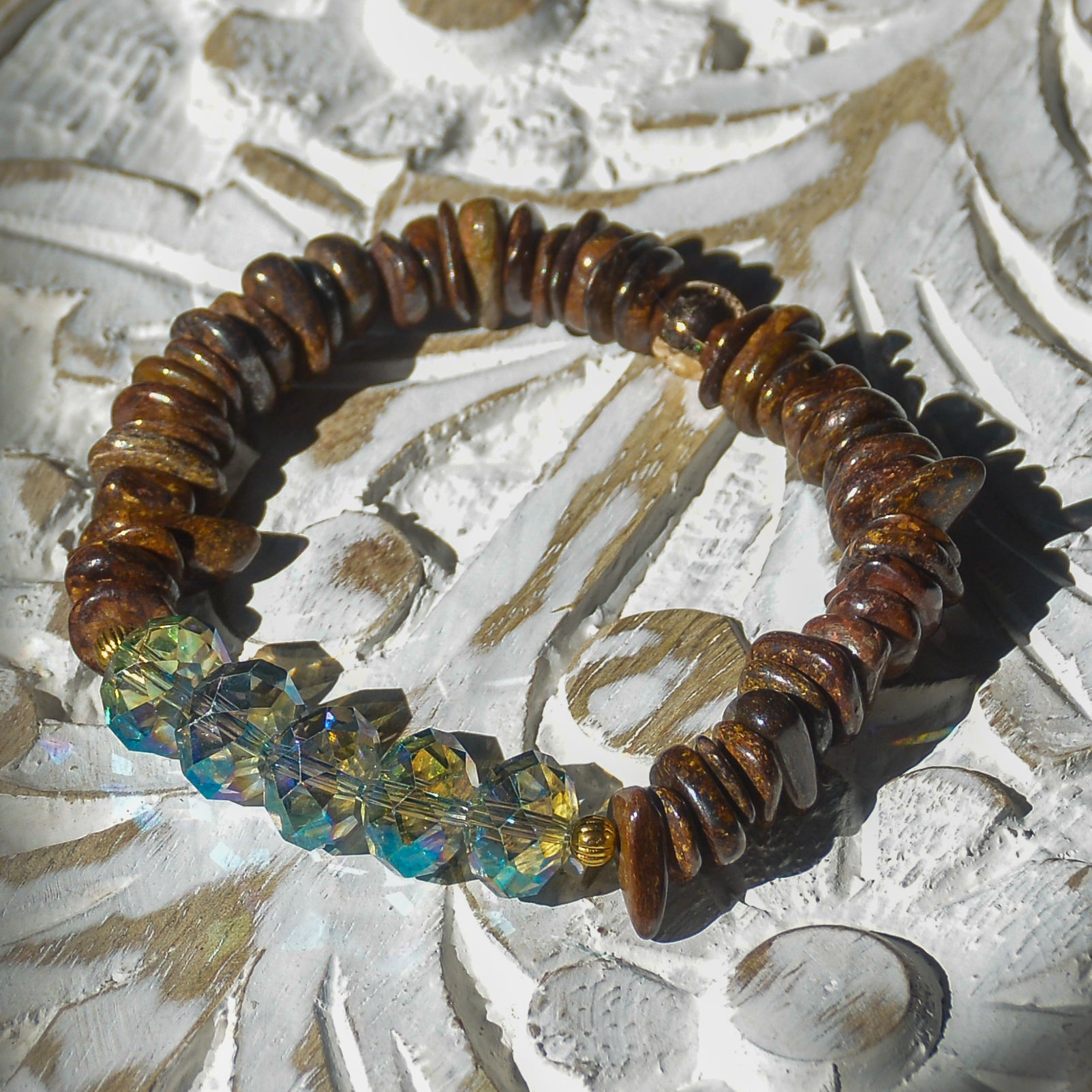 Bronzite Essence Stretch Bracelet - Faith2Felicity