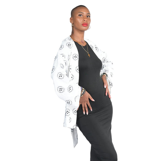 "I Am Enough" Kimono Belted Shacket - Faith2Felicity