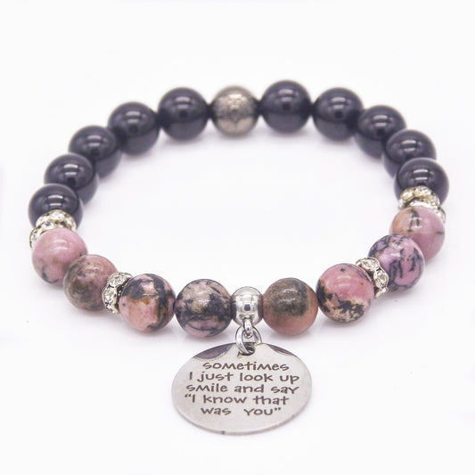 "I Know That Was You" Rhodonite Charm Bracelet - Faith2Felicity