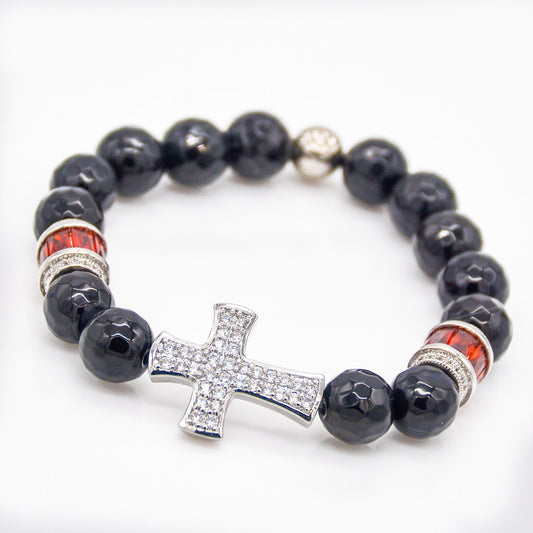 King of Kings Onyx Stretch Bracelet - Faith2Felicity