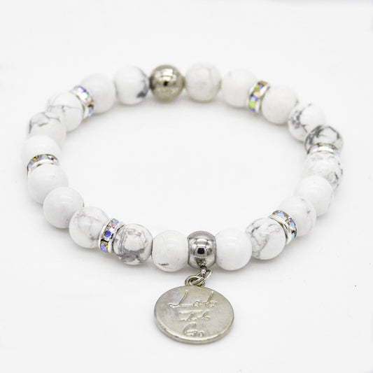 "Let it Go" Howlite Charm Bracelet - Faith2Felicity