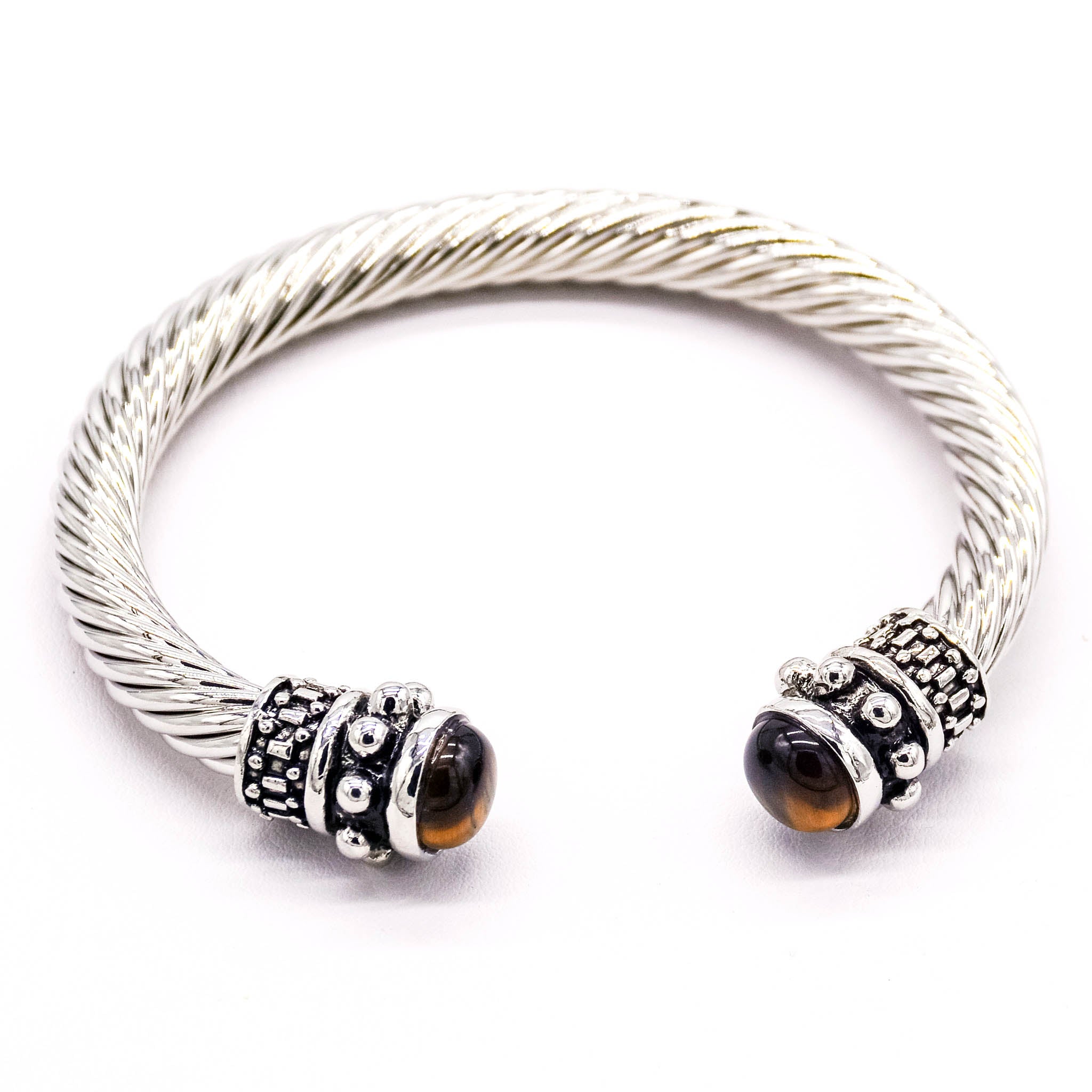 Stainless Steel Cable & Crystal Bangles – A Touch of Elegance & Spiritual Connection - Faith2Felicity