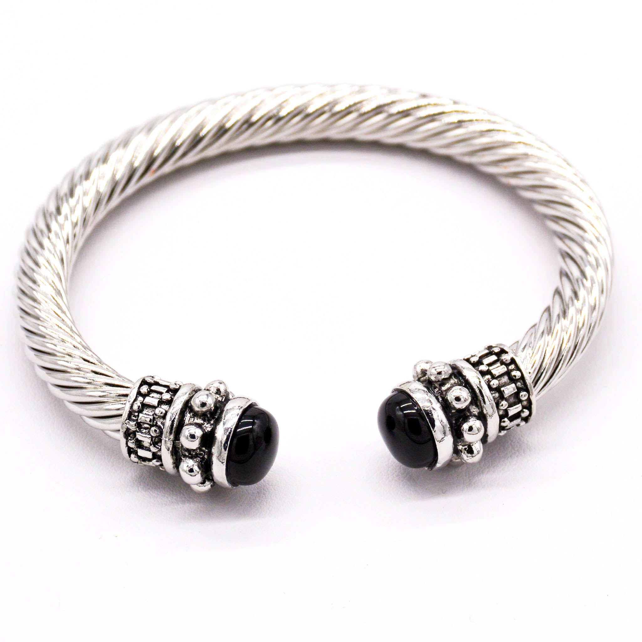 Stainless Steel Cable & Crystal Bangles – A Touch of Elegance & Spiritual Connection - Faith2Felicity