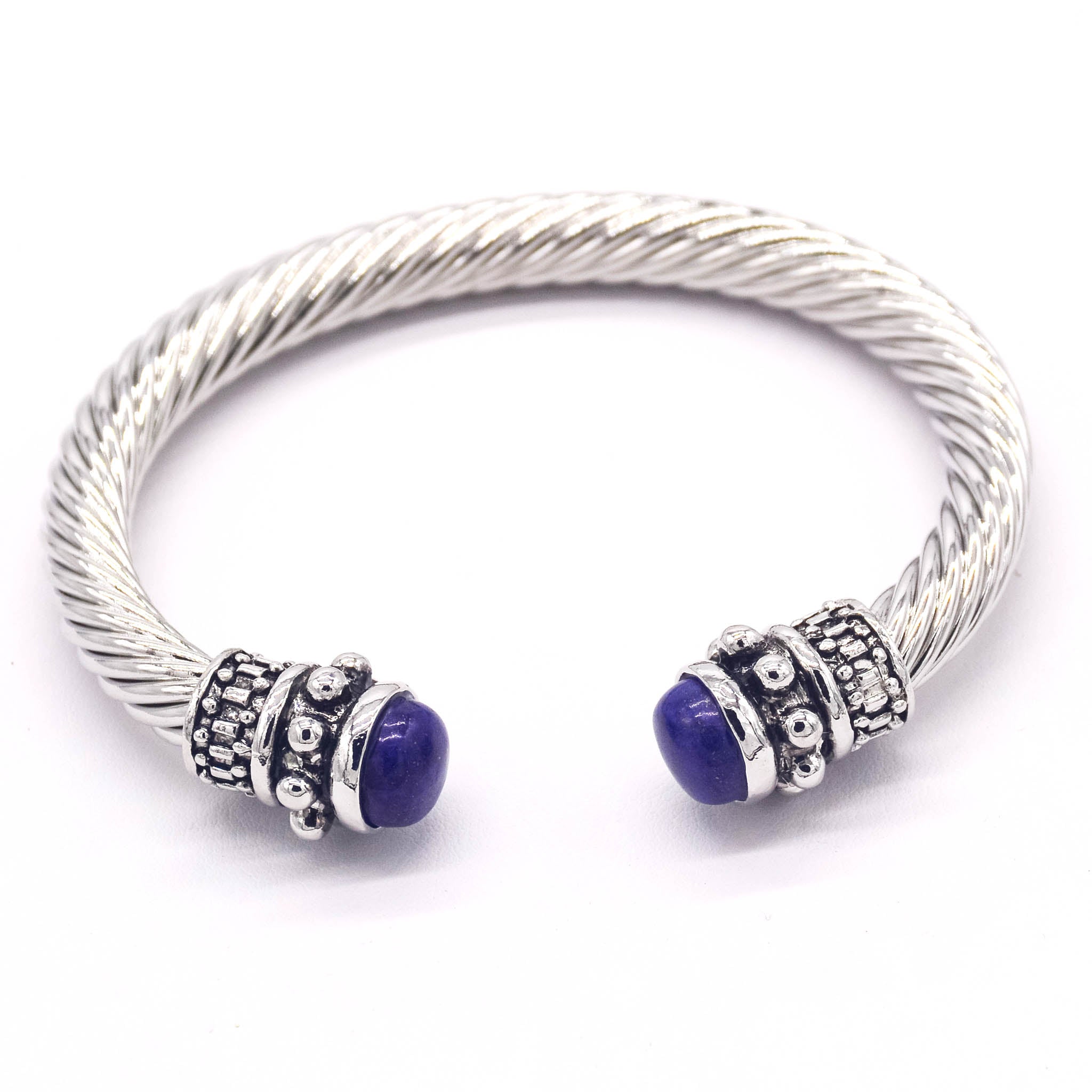 Stainless Steel Cable & Crystal Bangles – A Touch of Elegance & Spiritual Connection - Faith2Felicity