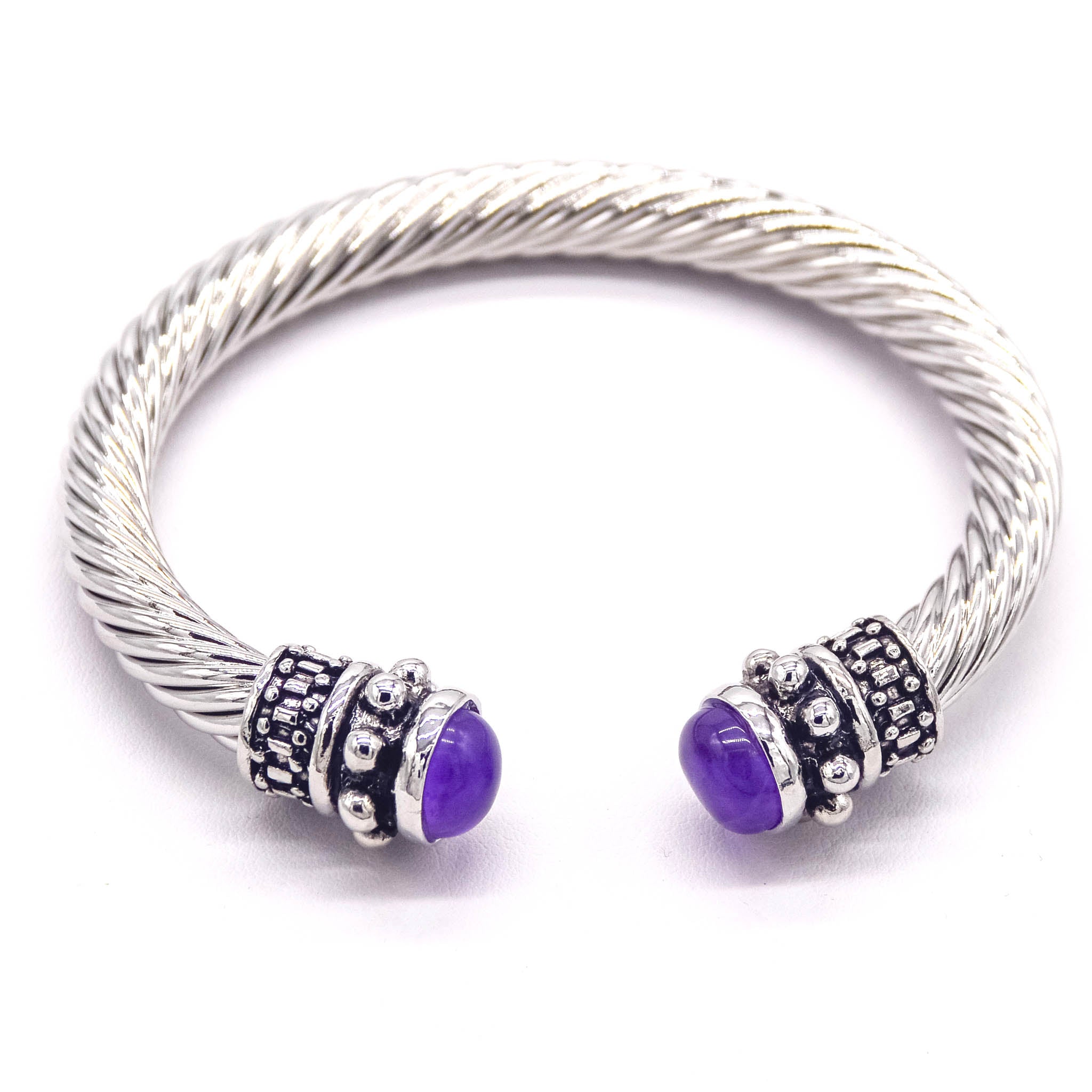 Stainless Steel Cable & Crystal Bangles – A Touch of Elegance & Spiritual Connection - Faith2Felicity