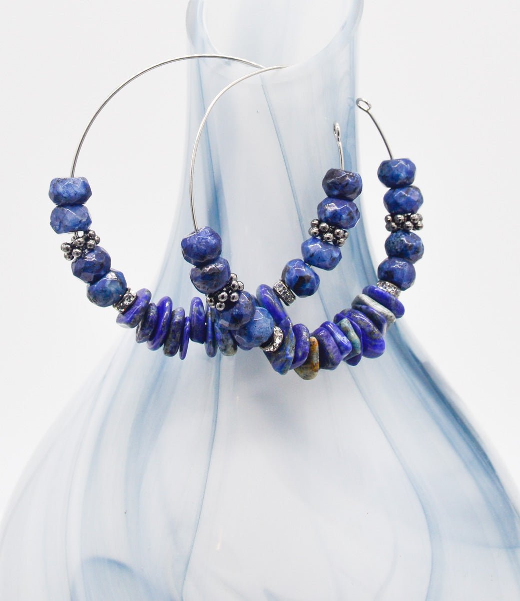 Doli Lapis Lazuli Hoop Earrings - Faith2Felicity